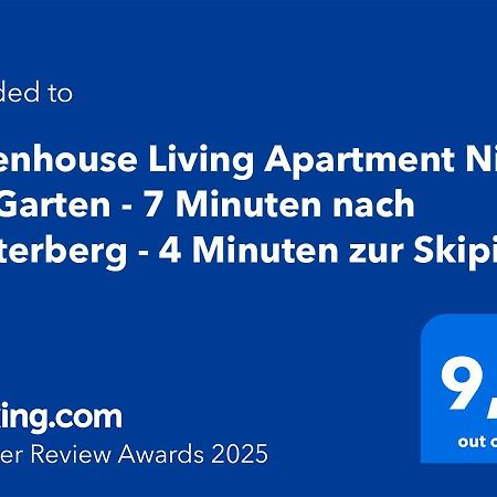 Greenhouse Living Apartment Nivis Mit Garten - 4 Minuten Nach Winterberg - Wandern, Mountainbike Fahren - Natur Geniessen ميدهباخ المظهر الخارجي الصورة