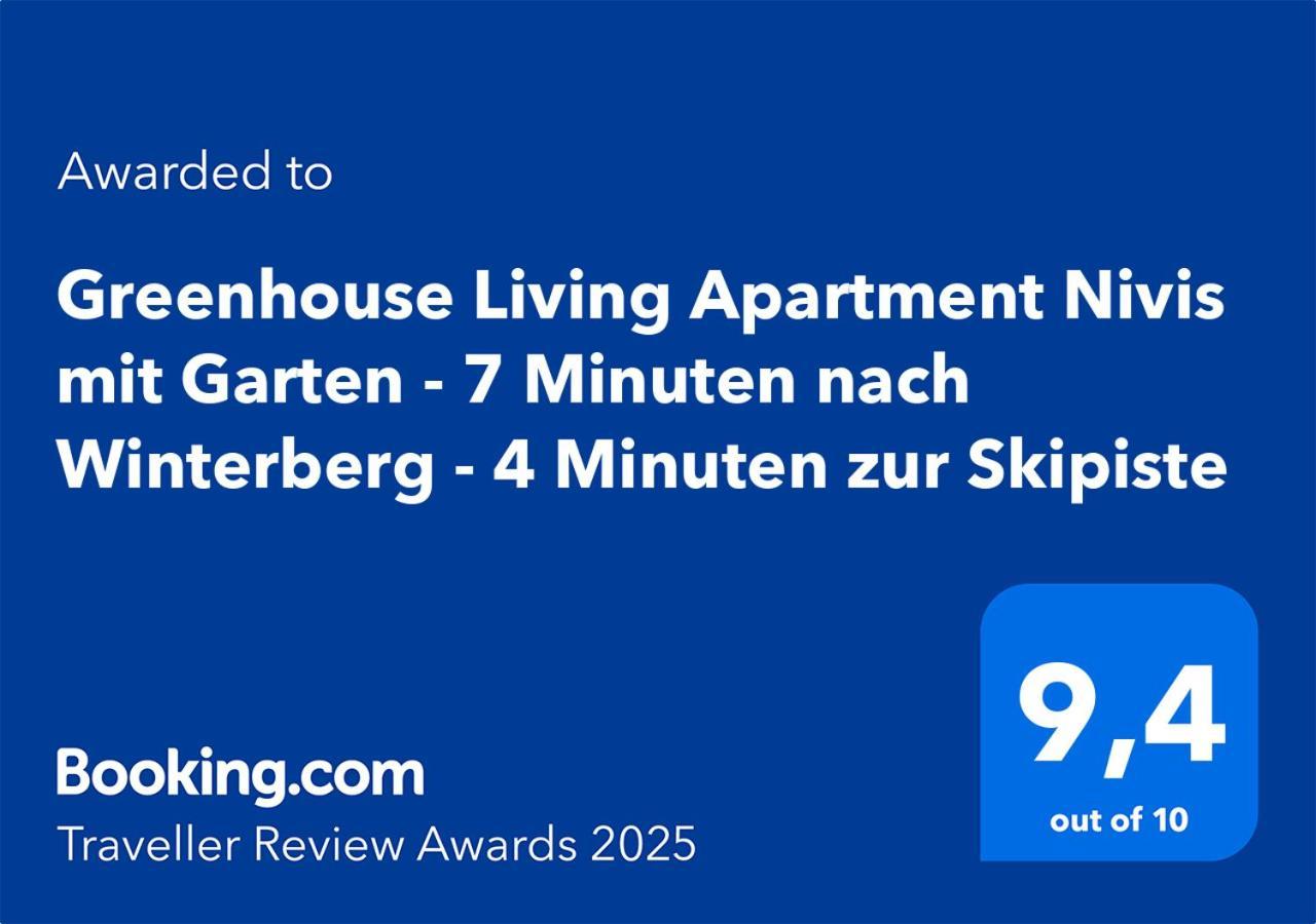 Greenhouse Living Apartment Nivis Mit Garten - 4 Minuten Nach Winterberg - Wandern, Mountainbike Fahren - Natur Geniessen ميدهباخ المظهر الخارجي الصورة